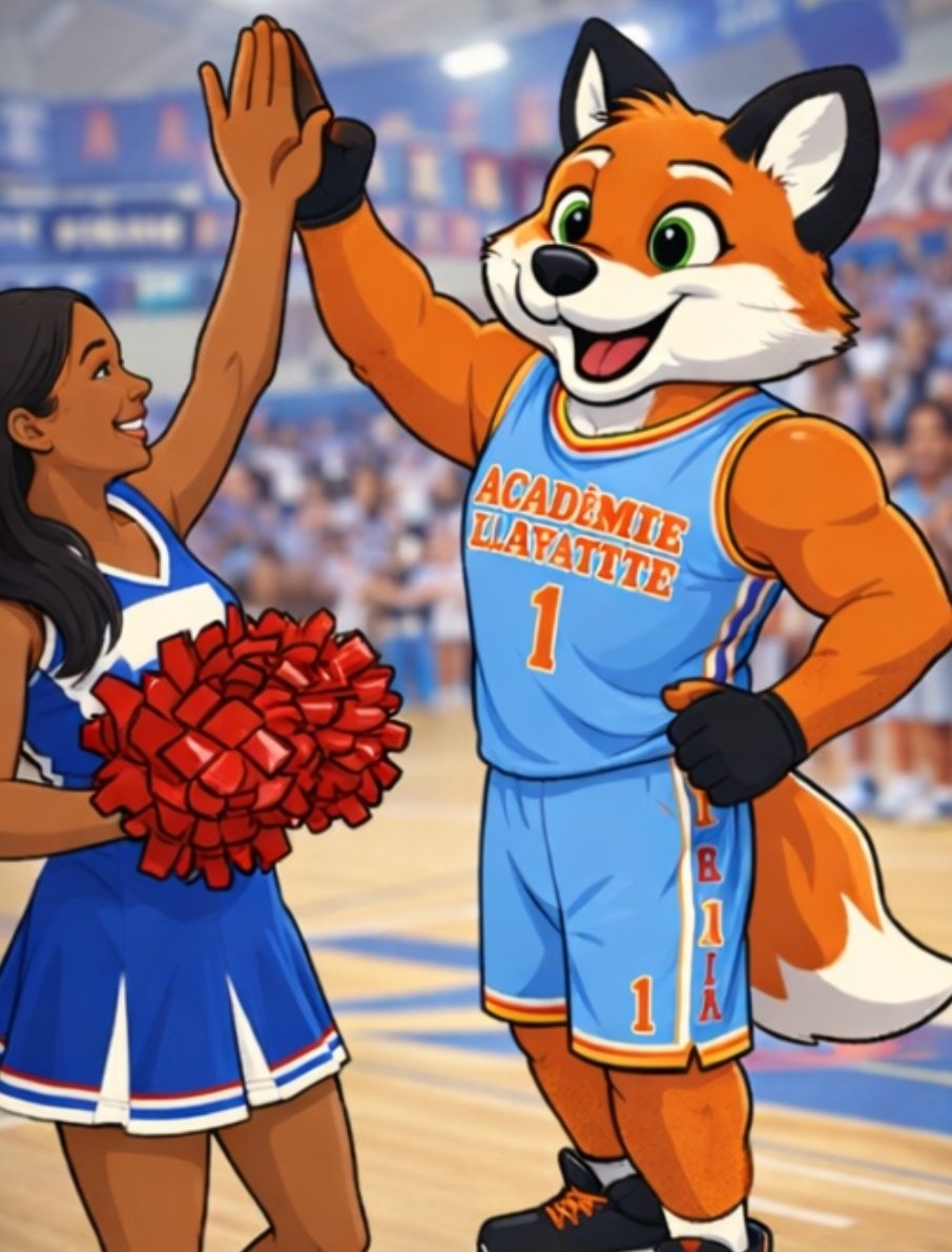 Gilbert le Renard, the ALIHS Foxes mascot